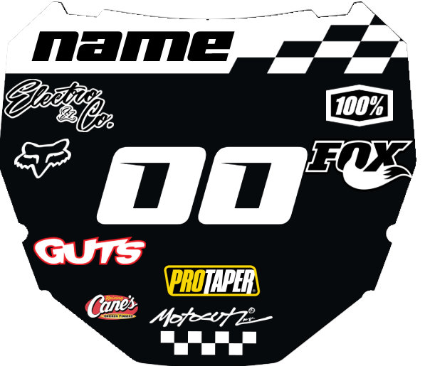 Odi plate with custom decals